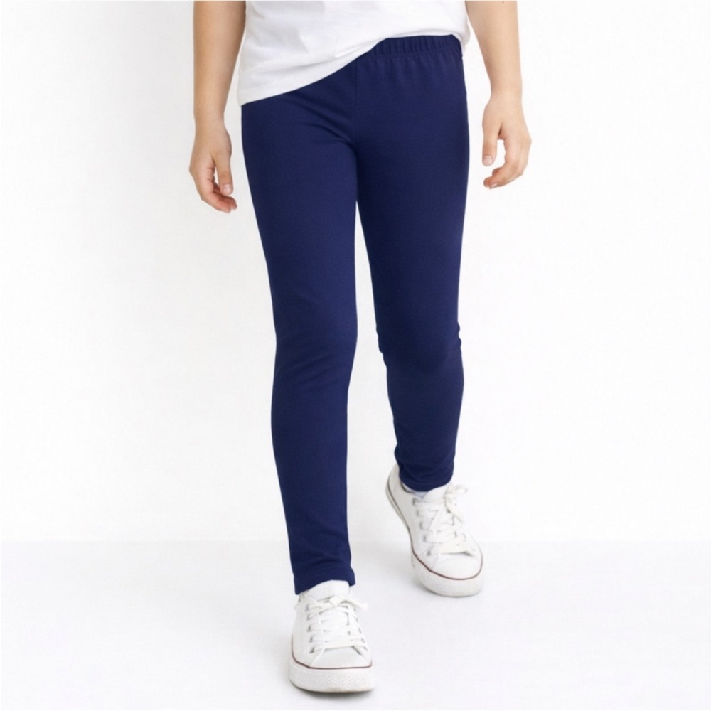 The Children’s Place girl’s navy pull on elastic waist leggings size large 10/12